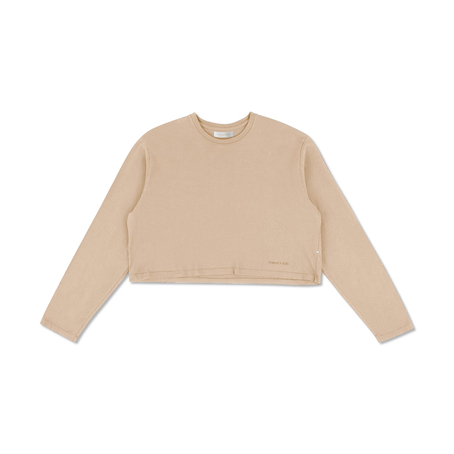 banks long sleeve cropped t-shirt