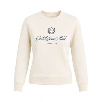 Girls Gone Mild™ embroidered shrunken crewneck
