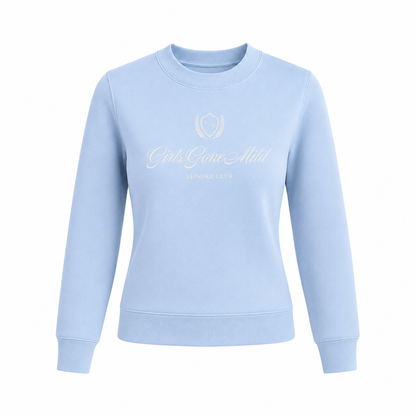 Girls Gone Mild™ embroidered shrunken crewneck