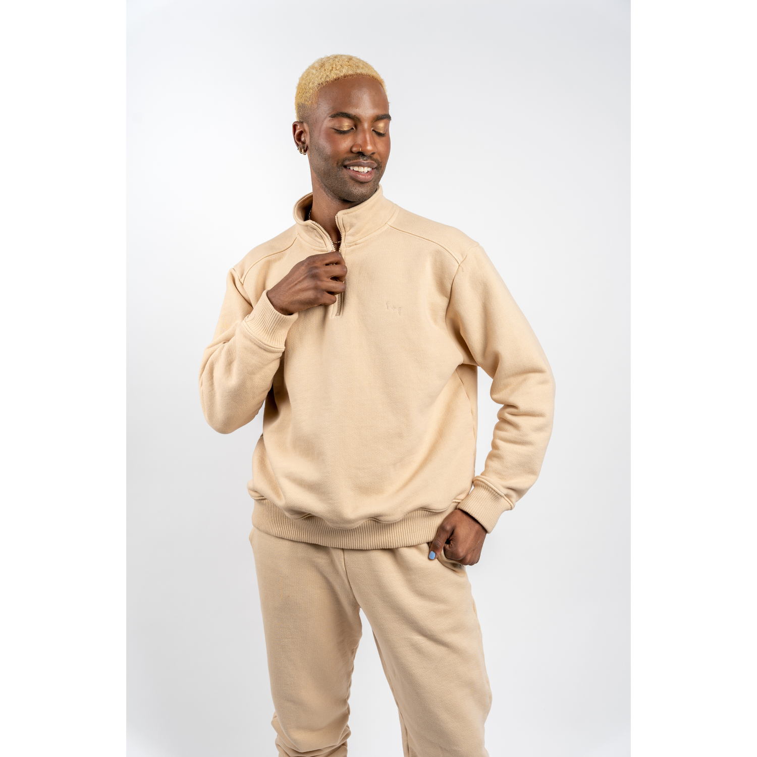 ace quarter zip sweatshirt – friend + folk ace quarter zip sweatshirt – friend + folk