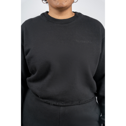potter cropped crewneck sweatshirt